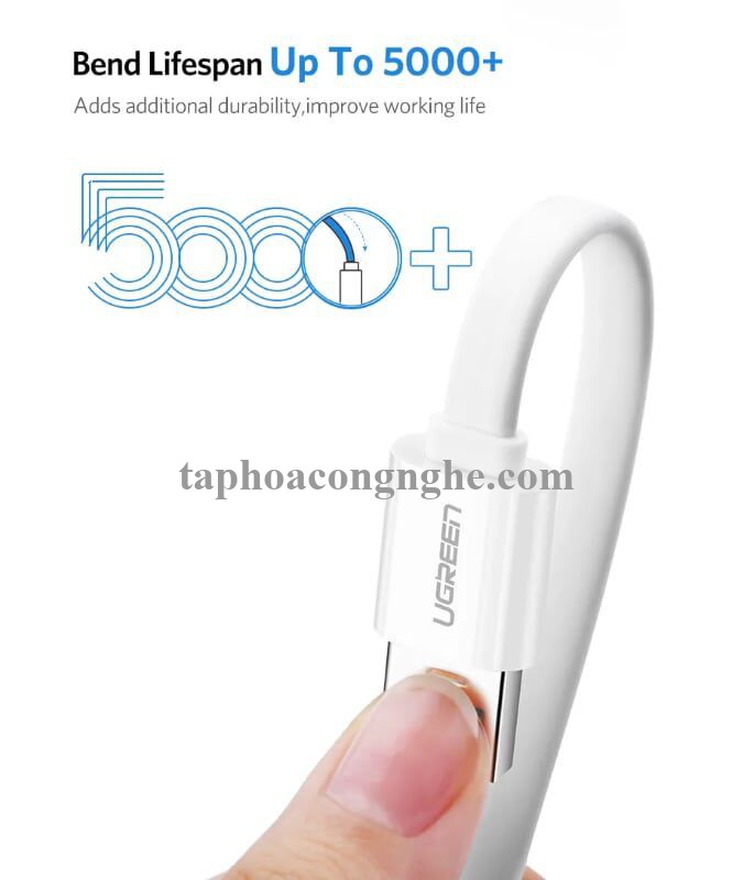 Ugreen 30622 0.5M màu Trắng Cáp USB TypeC sang USB 3.0 cáp tròn US172 30030622